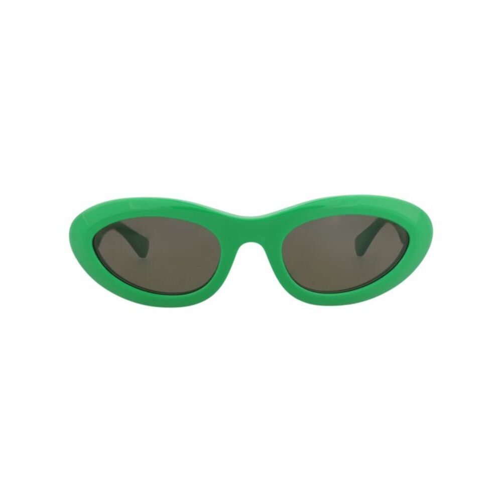 Bottega Veneta Round-Frame Acetate Sunglasses Green Womens